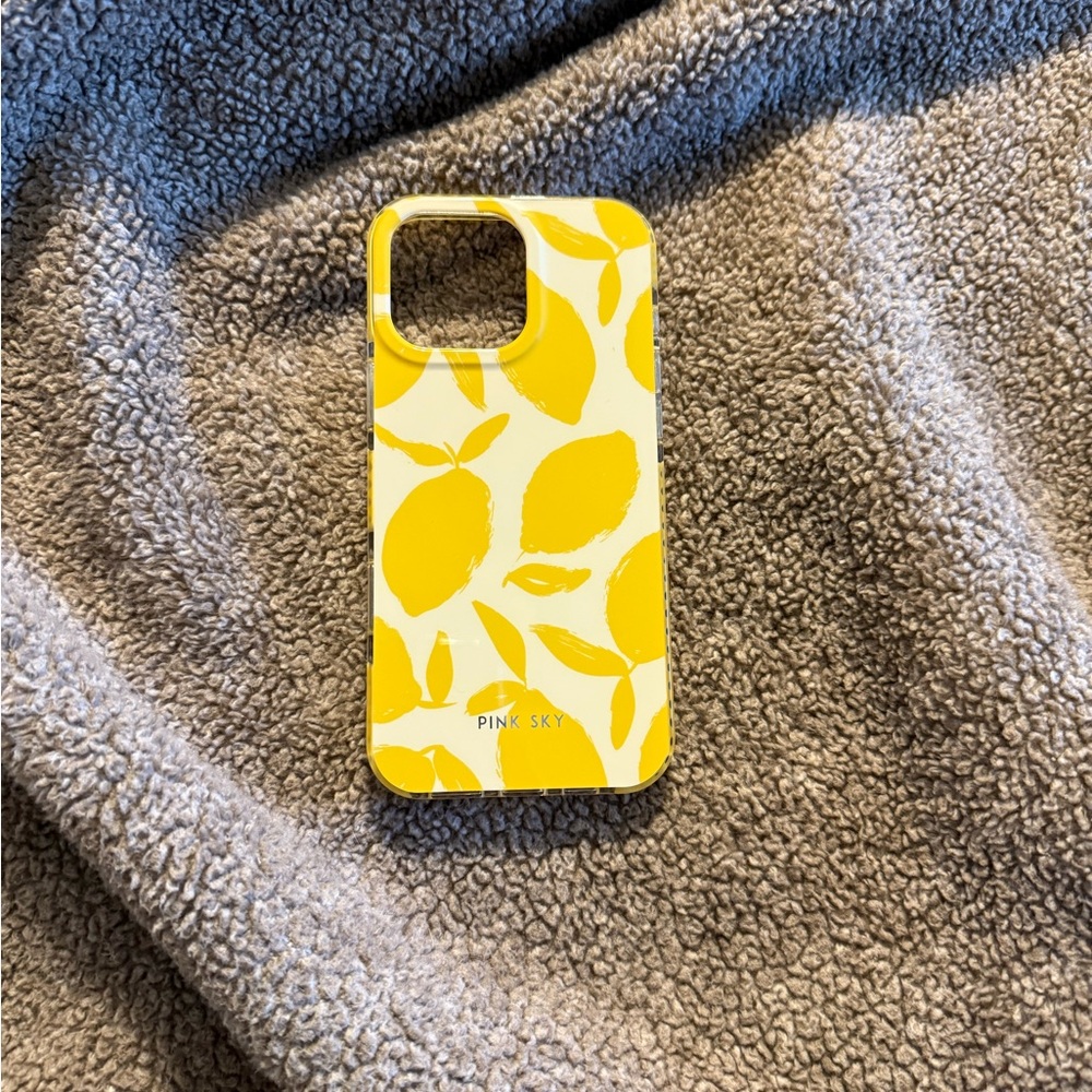 Yellow Lemon Pattern iPhone 16 Pro Max Case